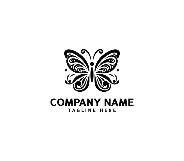 Diseño de logotipo de mariposa vectorial Símbolo de mariposa Símbolo creativo Abstracto Diseño de logotipo de mariposa