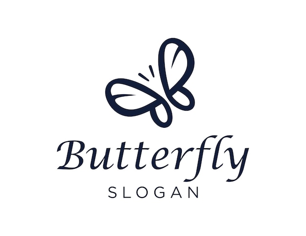 Diseño de logotipo de mariposa
