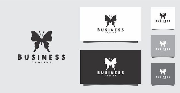 Diseño de logotipo de mariposa