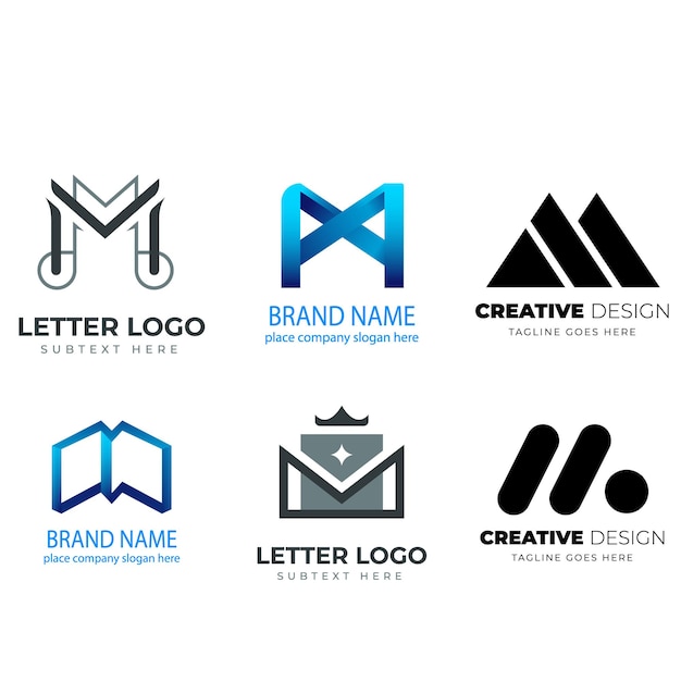 Diseño de logotipo de marketing de la empresa Diseño elegante de etiquetas y insignias Diseño vectorial de logotipo m