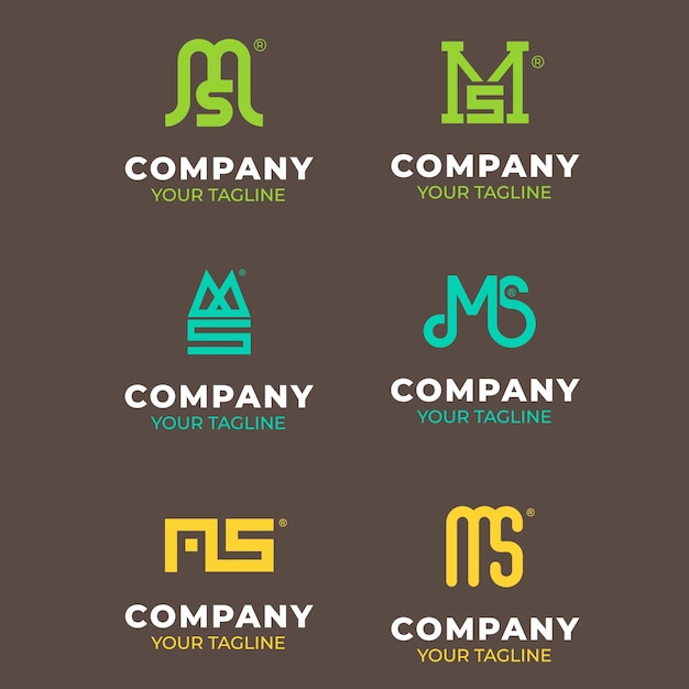 Diseño de logotipo de marketing de la empresa Diseño elegante de etiquetas y insignias Diseño vectorial de logotipo m