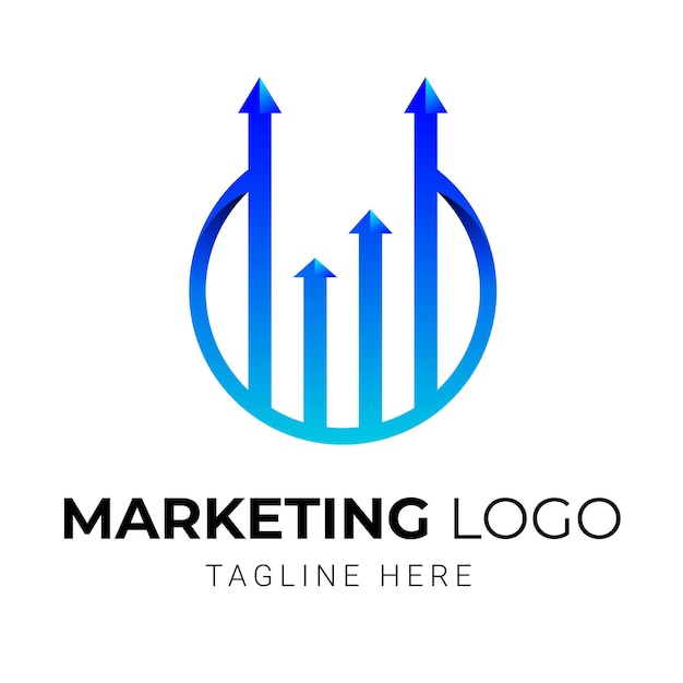 Diseño de logotipo de marketing para empresa.