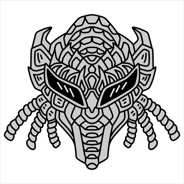 diseño de logotipo de máscara de cocodrilo