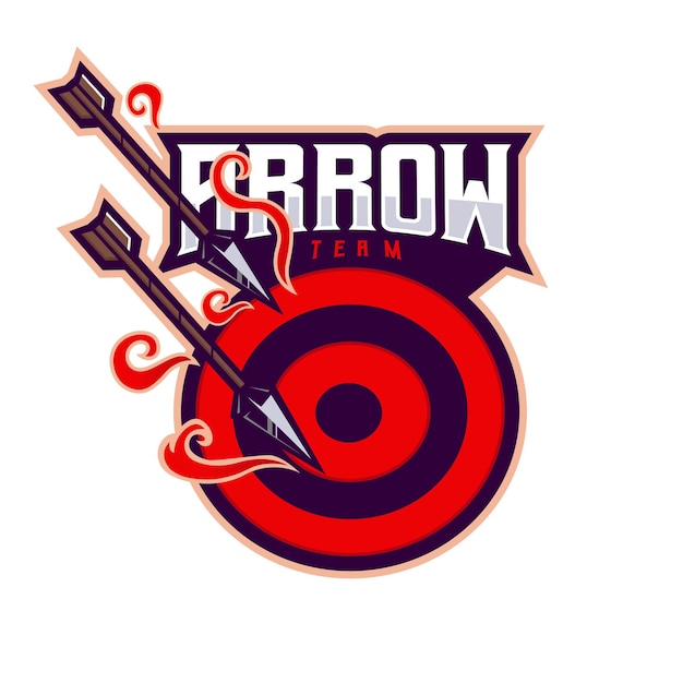 Diseño de logotipo de mascota arrow esport