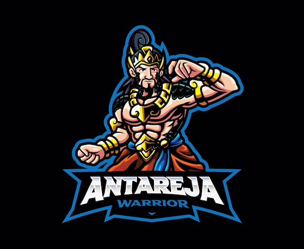 Diseño de logotipo de mascota arya antareja