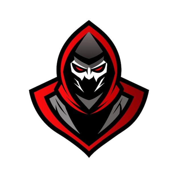 Diseño de logotipo de mascota de asesino Logotipo de mascota de Ninja