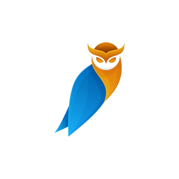 Diseño de logotipo de mascota búho