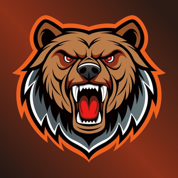 Diseño del logotipo de la mascota de la cabeza de cerveza en negrita