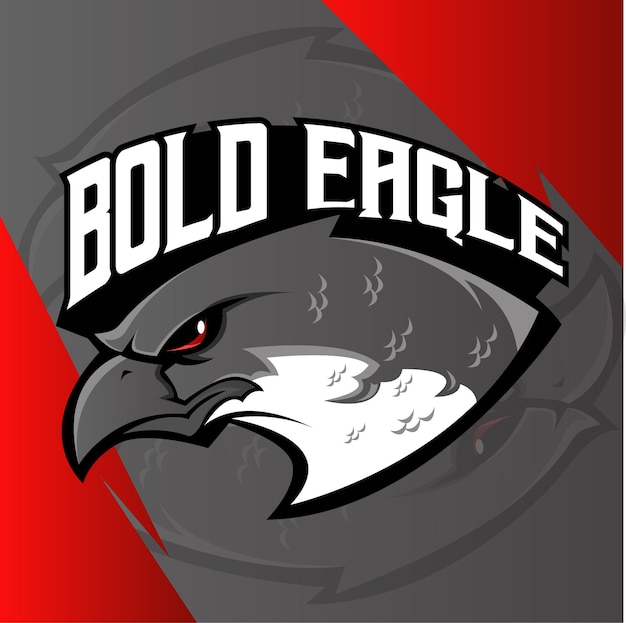 Diseño de logotipo de mascota eagle esport