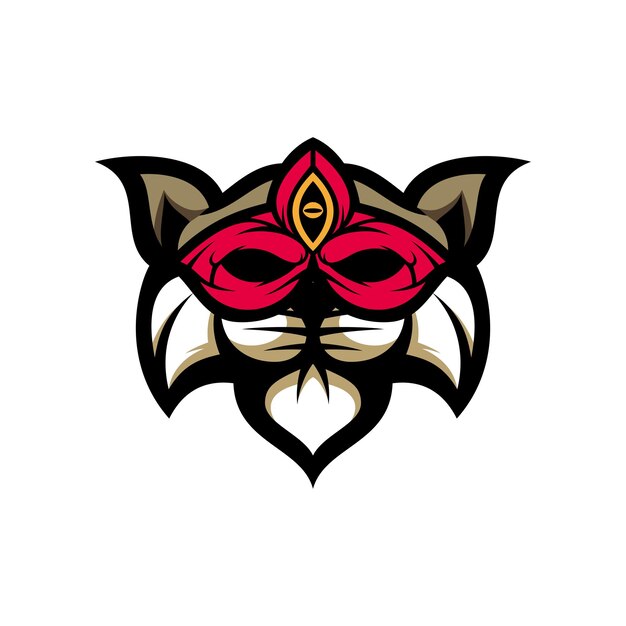 Diseño de logotipo de mascota gato