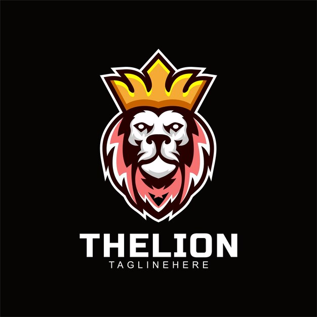 Diseño de logotipo de mascota león