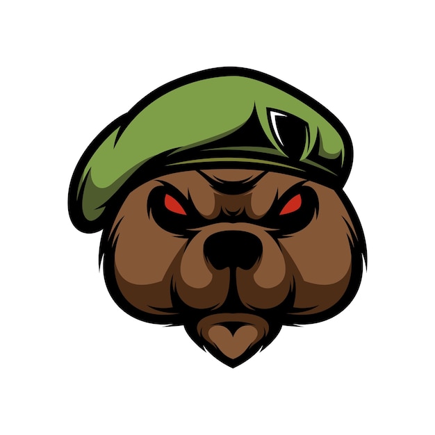 Diseño de logotipo de mascota oso