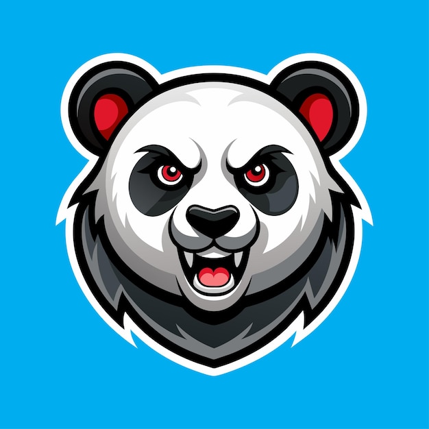 Diseño del logotipo de la mascota panda