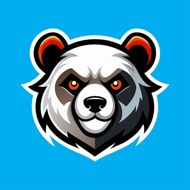 Diseño del logotipo de la mascota panda