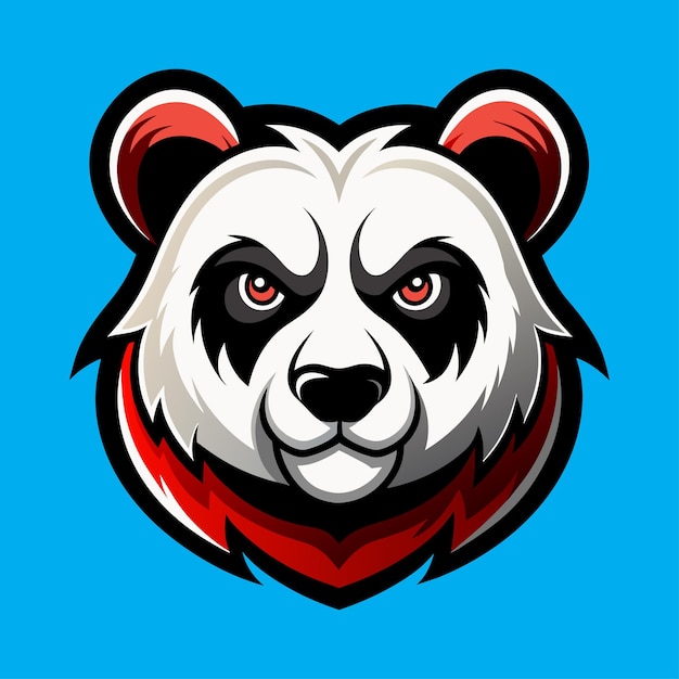 Diseño del logotipo de la mascota panda