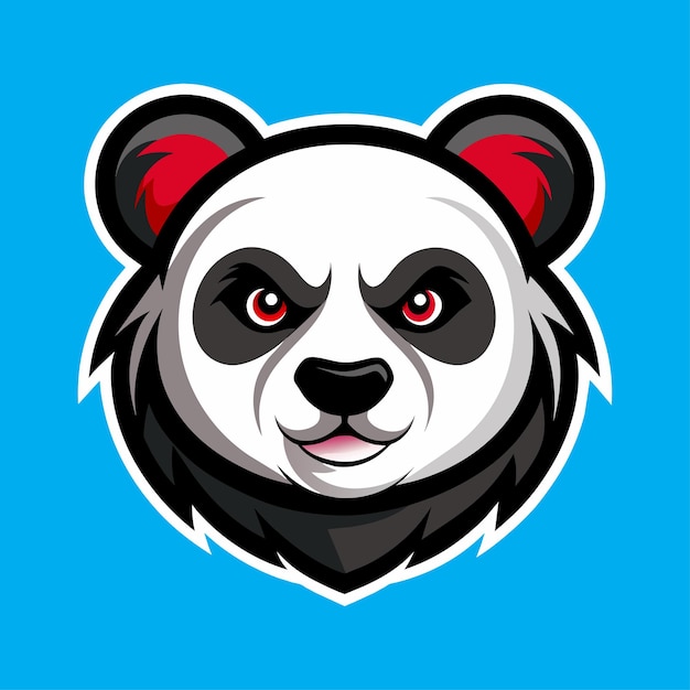 Diseño del logotipo de la mascota panda