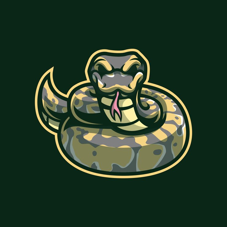 Diseño de logotipo de mascota Python