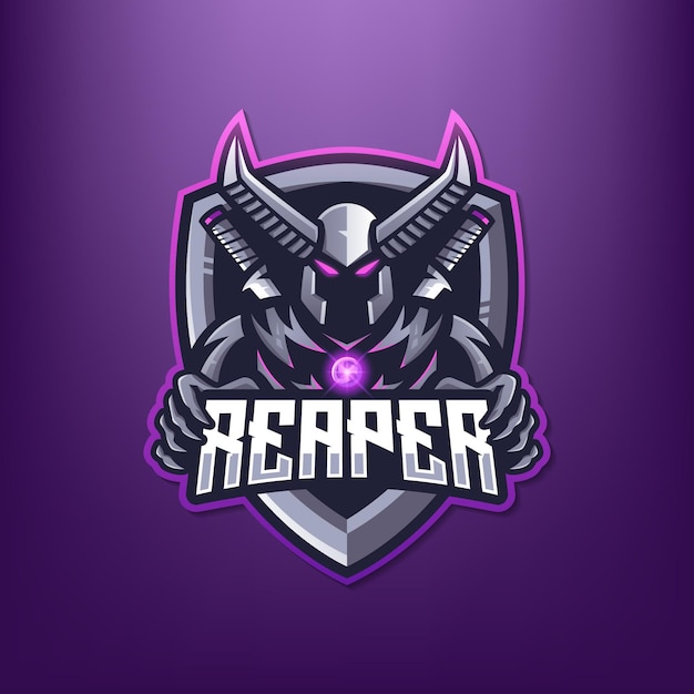 Diseño de logotipo de mascota reaper esport