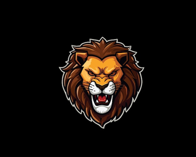 Diseño del logotipo de la mascota del rey león