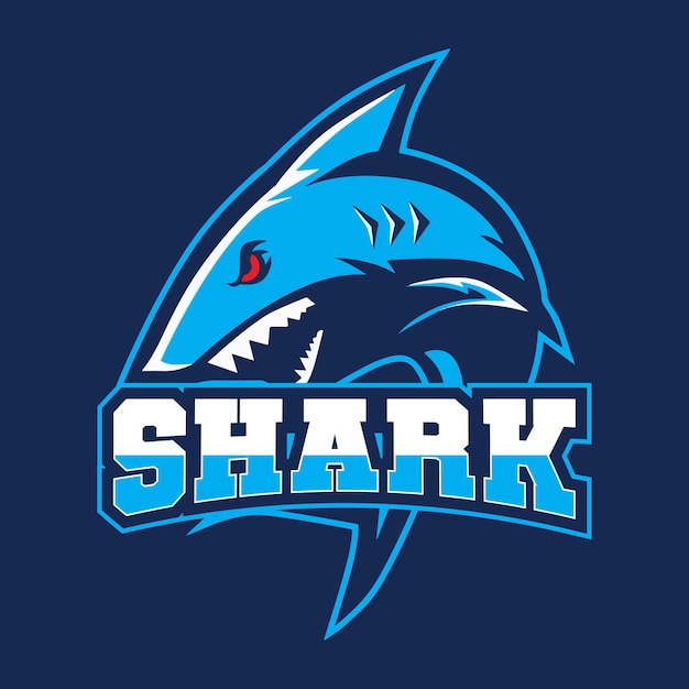 Diseño de logotipo de la mascota Shark Esport