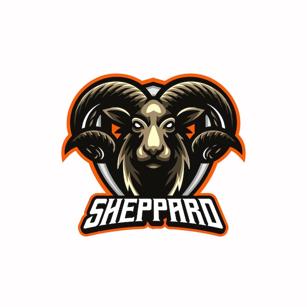 Diseño del logotipo de la mascota de Shepparo esport