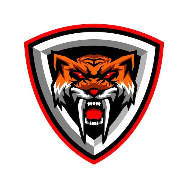 Diseño de logotipo de la mascota de tiger esport