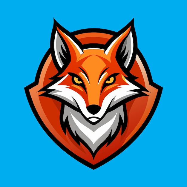 Diseño Logotipo Mascota Zorro Ilustración Vector Zorro