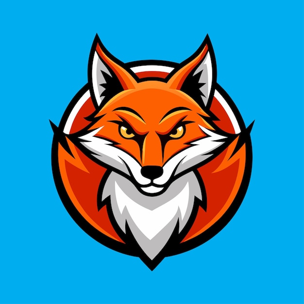 Diseño Logotipo Mascota Zorro Ilustración Vector Zorro