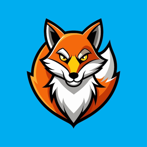 Diseño Logotipo Mascota Zorro Ilustración Vector Zorro