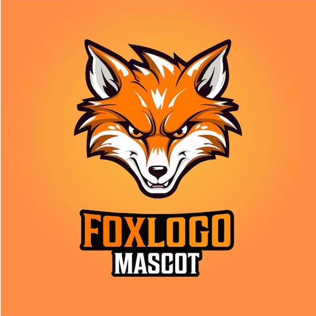 Diseño Logotipo Mascota Zorro Ilustración Vector Zorro