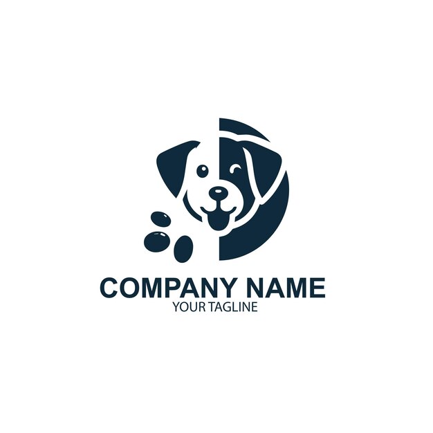 diseño de logotipo de mascotas vectorial