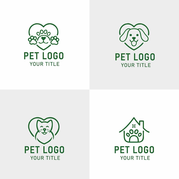 Diseño de logotipo de mascotas