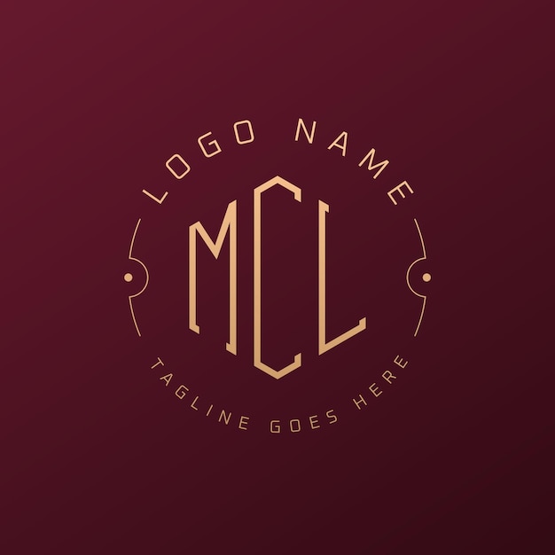 Diseño de logotipo de MCL de lujo Letra elegante MCL Monograma Logotipo minimalista Polígono plantilla de diseño de logotipo MCL