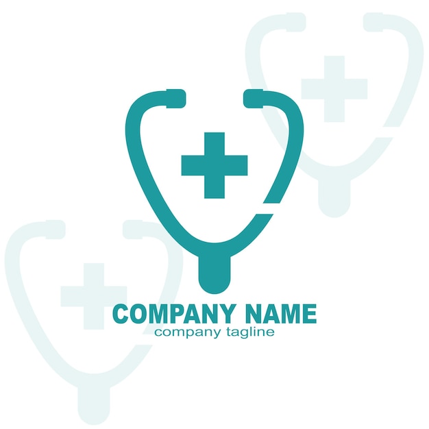 Diseño de logotipo médico para la atención médica del corazón