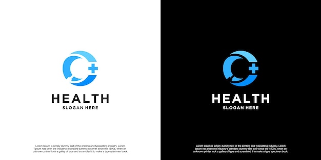 Vector diseño de logotipo médico de inspiración creativa