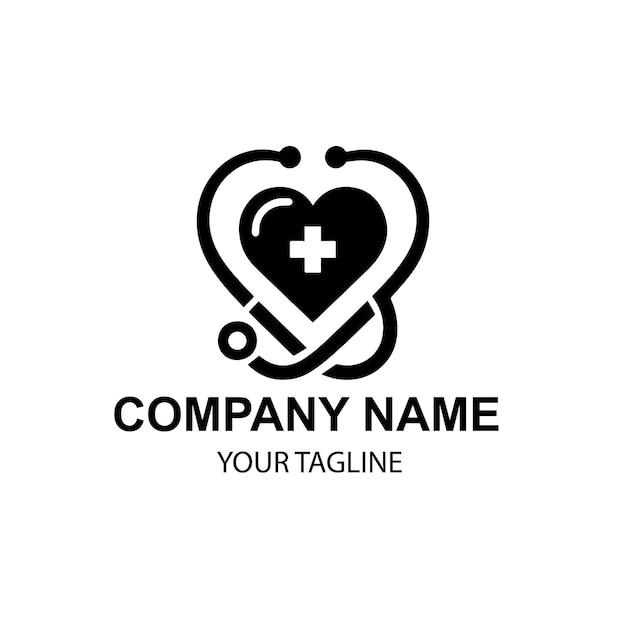 diseño de logotipo médico vectorial