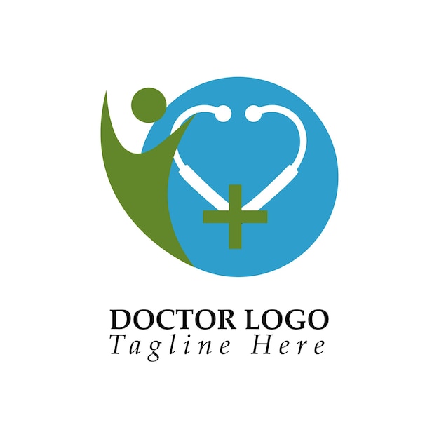 Vector diseño del logotipo médico