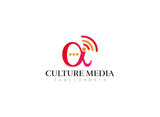 diseño del logotipo de los medios