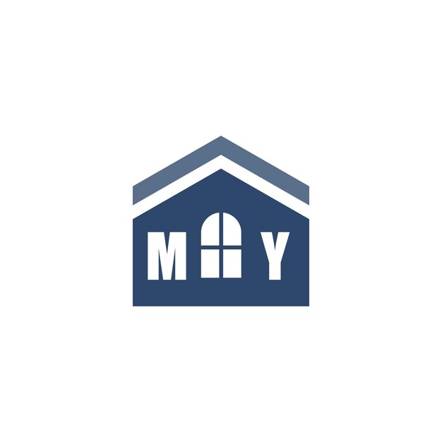 Diseño de logotipo de mejoras para el hogar moderno con icono de techo