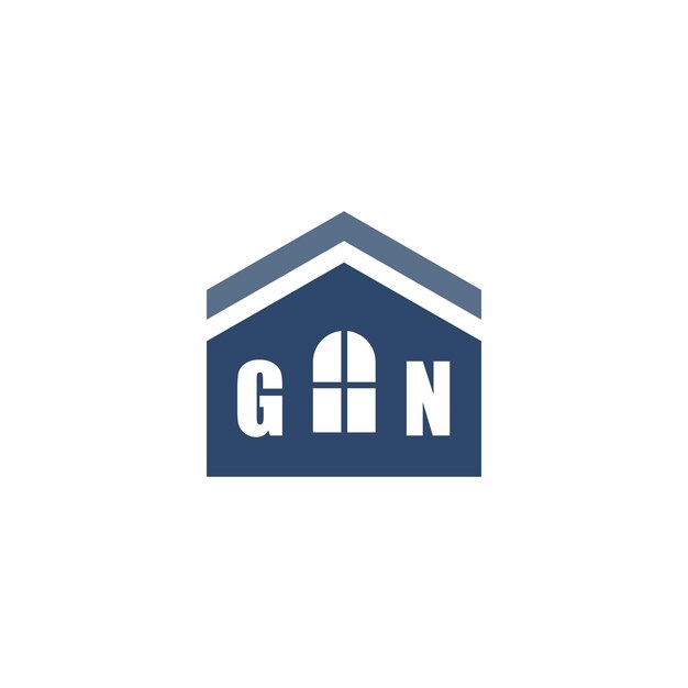 Diseño de logotipo de mejoras para el hogar moderno con icono de techo