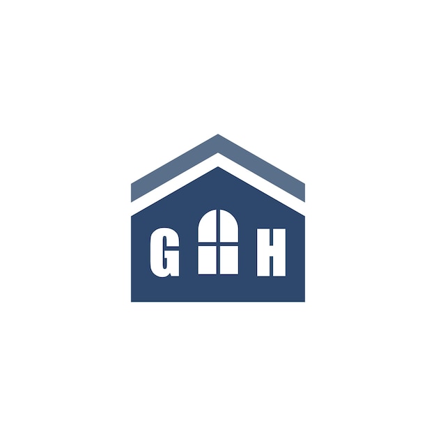Diseño de logotipo de mejoras para el hogar moderno con icono de techo