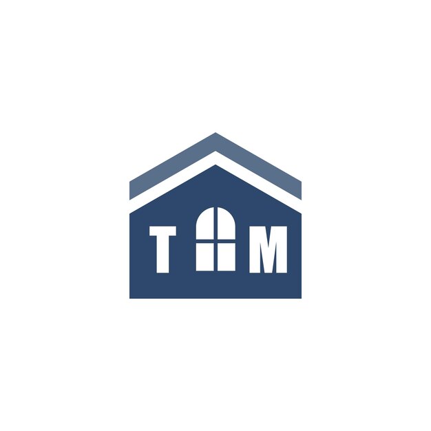 Diseño de logotipo de mejoras para el hogar moderno con icono de techo