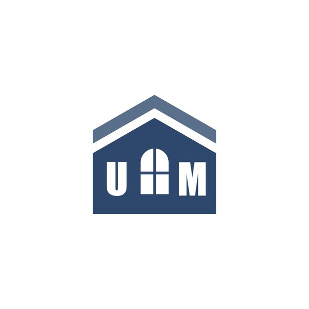 Diseño de logotipo de mejoras para el hogar moderno con icono de techo