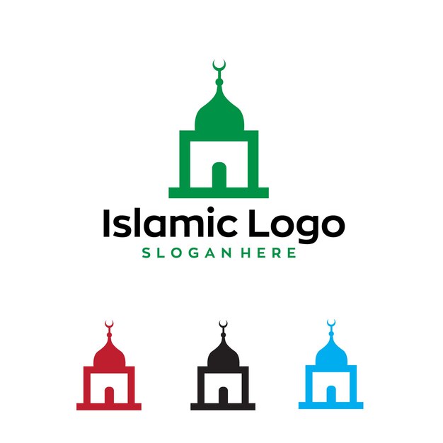 Diseño del logotipo de la mezquita islámica