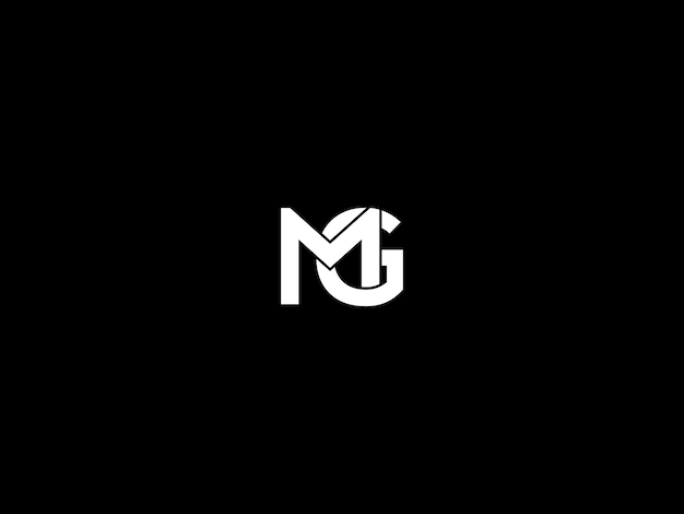 Vector diseño del logotipo de mg