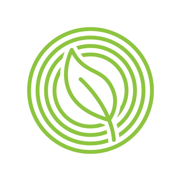 Diseño del logotipo de Minimal Awesome Leaf