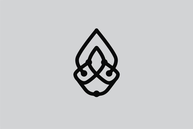 Diseño de logotipo minimalista abstracto