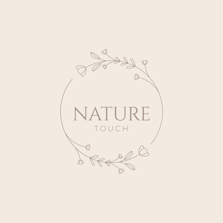 Vector diseño de logotipo minimalista decorativo de flores en círculo vector gráfico