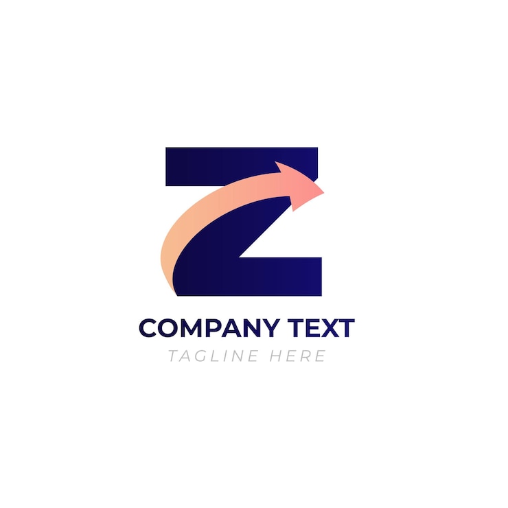 Vector diseño de logotipo minimalista con flecha de crecimiento para un negocio único y memorable