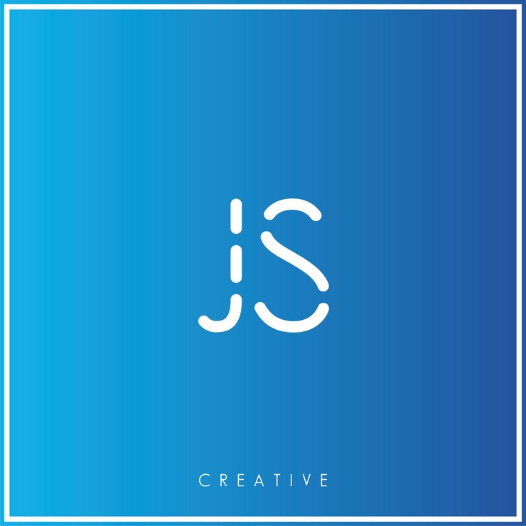 Vector diseño de logotipo minimalista ilustración de logotipo gráfico diseño de monograma js